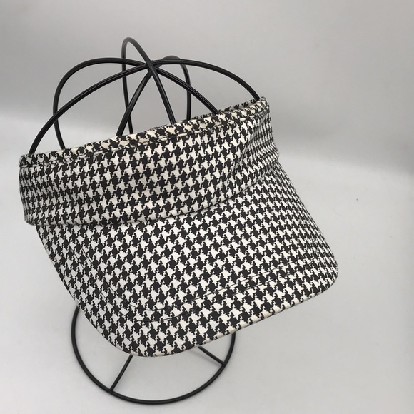 Houndstooth Women’s Velcro Adjustable Visor-100% Cotton - Picture 2 of 9